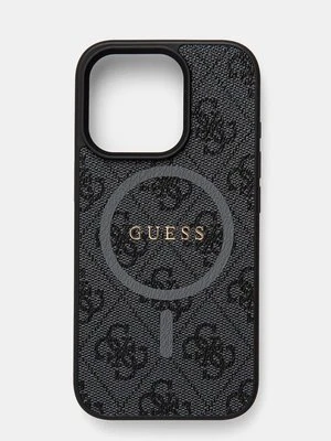 Guess etui na telefon iPhone 16 Pro 6.3 kolor czarny GUHMP16LG4GFRK