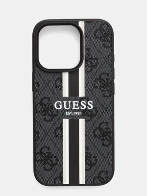 Guess etui na telefon iPhone 16 Pro 6.3 kolor czarny GUHMP16LP4RPSK