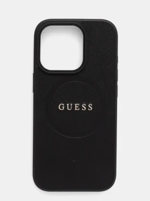 Guess etui na telefon iPhone 16 Pro 6.3 kolor czarny GUHMP16LPSAHMCK