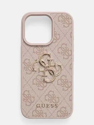 Guess etui na telefon iPhone 16 Pro 6.3 kolor różowy GUHCP16L4GMGPI