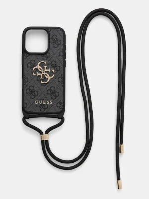 Guess etui na telefon iPhone 16 Pro kolor czarny GUHCP16LP4GMGCRK