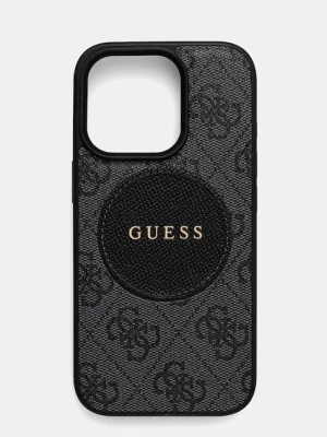 Guess etui na telefon iPhone 16 Pro kolor czarny GUHMP16LP4PGRSGK