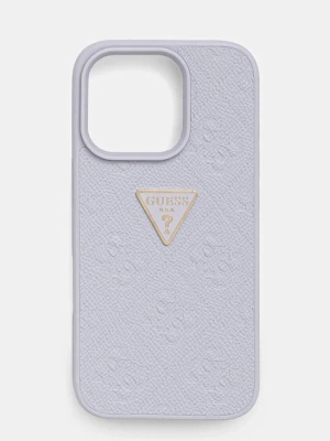 Guess etui na telefon iPhone 16 Pro kolor fioletowy GUHCP16LPGP4STRU