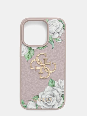 Guess etui na telefon iPhone 16 Pro kolor fioletowy GUHCP16LPGROP4MU