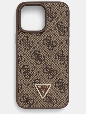 Guess etui na telefon iPhone 16 Pro Max 6.9 kolor brązowy GUHCP16XP4TDPW
