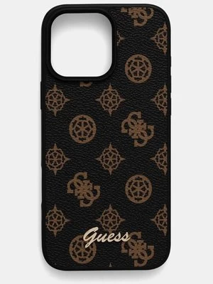 Guess etui na telefon iPhone 16 Pro Max 6.9 kolor brązowy GUHMP16XPGPYSK