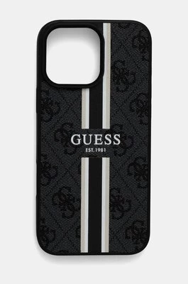 Guess etui na telefon iPhone 16 Pro Max 6.9 kolor czarny GUHMP16XP4RPSK