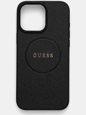 Guess etui na telefon iPhone 16 Pro Max 6.9 kolor czarny GUHMP16XPGHSMMK