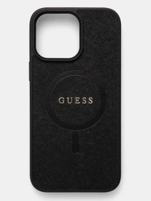 Guess etui na telefon iPhone 16 Pro Max 6.9 kolor czarny GUHMP16XPSAHMCK