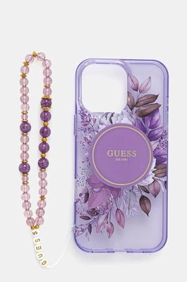 Guess etui na telefon iPhone 16 Pro Max 6.9 kolor fioletowy GUHMP16XHFWBRCESU