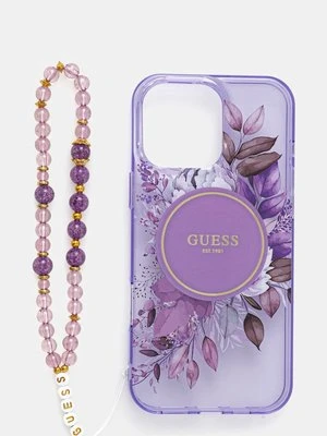 Guess etui na telefon iPhone 16 Pro Max 6.9 kolor fioletowy GUHMP16XHFWBRCESU