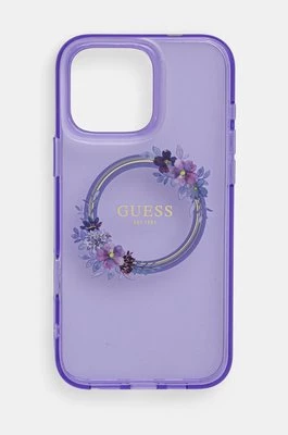 Guess etui na telefon iPhone 16 Pro Max 6.9 kolor fioletowy GUHMP16XHFWFCU