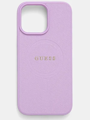 Guess etui na telefon iPhone 16 Pro Max 6.9 kolor fioletowy GUHMP16XPSAHMCU