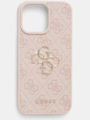 Guess etui na telefon iPhone 16 Pro Max 6.9 kolor różowy GUHCP16X4GMGPI