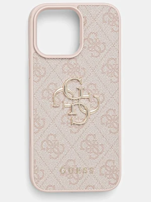 Guess etui na telefon iPhone 16 Pro Max 6.9 kolor różowy GUHCP16X4GMGPI