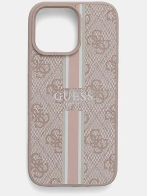 Guess etui na telefon iPhone 16 Pro Max 6.9 kolor różowy GUHMP16XP4RPSP