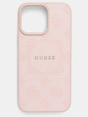 Guess etui na telefon iPhone 16 Pro Max 6.9 kolor różowy GUHMP16XPSAPSMEP