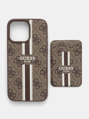 Guess etui na telefon iPhone 16 Pro Max kolor brązowy GUBPHCP16XP4RPSW