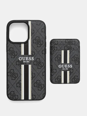 Guess etui na telefon iPhone 16 Pro Max kolor czarny GUBPHCP16XP4RPSK