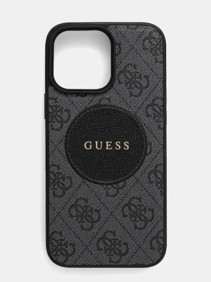Guess etui na telefon iPhone 16 Pro Max kolor czarny GUHMP16XP4PGRSGK