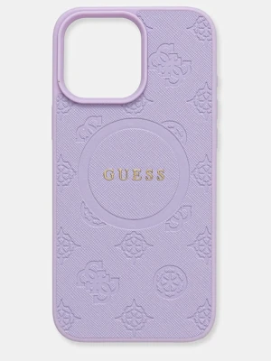 Guess etui na telefon iPhone 16 Pro Max kolor fioletowy GUHMP16XPSAPSMEU