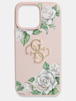 Guess etui na telefon iPhone 16 Pro Max kolor różowy GUHCP16XPGROP4MP