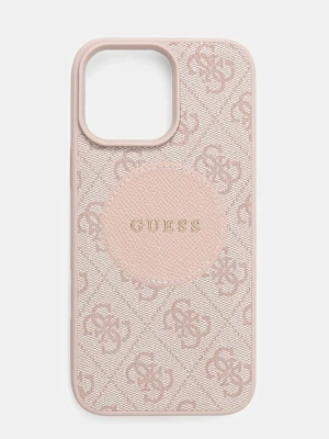Guess etui na telefon iPhone 16 Pro Max kolor różowy GUHMP16XP4PGRSGP