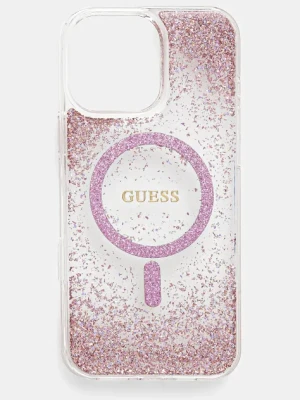 Guess etui na telefon iPhone 16 Pro Max kolor różowy GUHMP16XRGRGEP