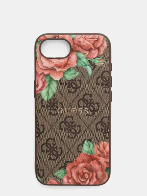 Guess etui na telefon iPhone 16e kolor brązowy GUHMPSE4P4ROPEMCW