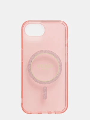 Guess etui na telefon iPhone 16e kolor różowy GUHMPSE4HFGEREP