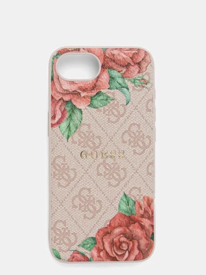 Guess etui na telefon iPhone 16e kolor różowy GUHMPSE4P4ROPEMCP
