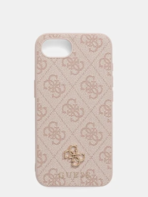 Guess etui na telefon iPhone 16e kolor różowy GUHMPSE4P4SM4MP