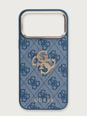 Guess etui na telefon iPhone 17 / 18 Pro Max niebieski