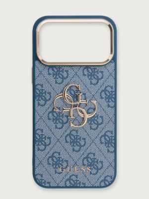 Guess etui na telefon iPhone 17 / 18 Pro Max niebieski
