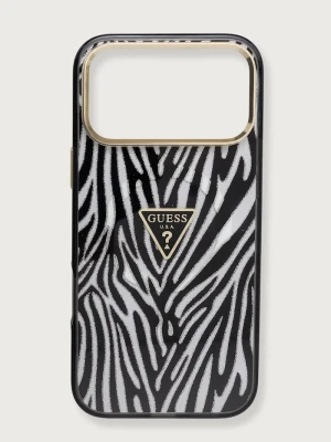 Guess etui na telefon iPhone 17 / 18 Pro Max srebrny