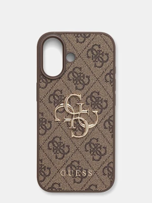 Guess etui na telefon iPhone 17 brązowy