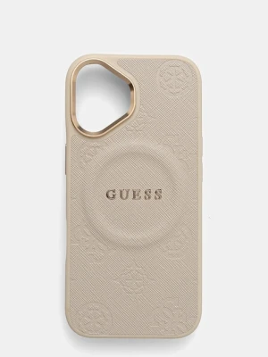 Guess etui na telefon iPhone 17 kolor beżowy GUHMP17SPSAMSECE