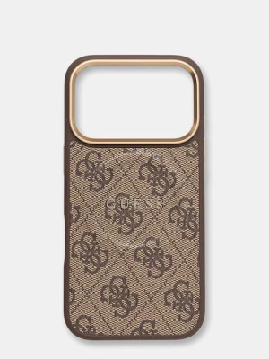 Guess etui na telefon iPhone 17 Pro brązowy