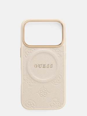 Guess etui na telefon iPhone 17 Pro beżowy