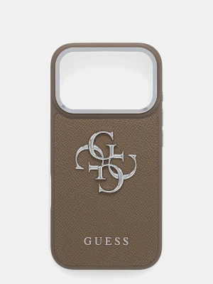 Guess etui na telefon iPhone 17 Pro brązowy