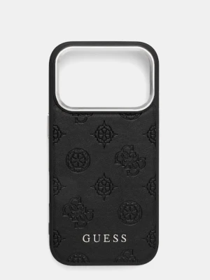 Guess etui na telefon iPhone 17 Pro kolor czarny GUHMP17LPSPOSSSK