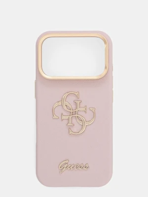 Guess etui na telefon iPhone 17 Pro kolor różowy GUHCP17LPCS4GSP