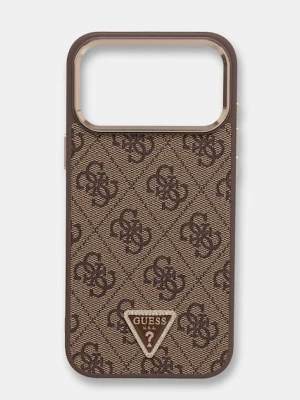 Guess etui na telefon iPhone 17 Pro Max brązowy