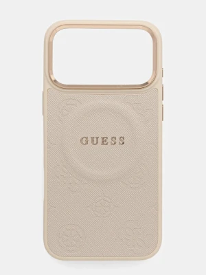 Guess etui na telefon iPhone 17 Pro Max beżowy