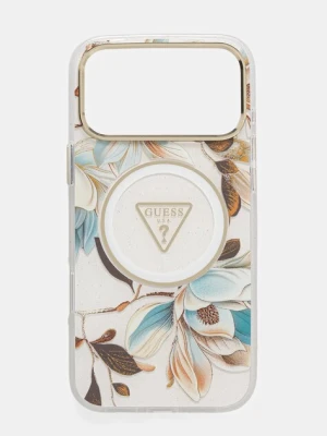 Guess etui na telefon iPhone 17 Pro Max kolor biały GUHMP17XHFLPEDH