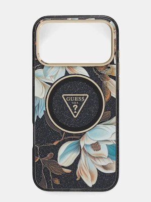 Guess etui na telefon iPhone 17 Pro Max kolor czarny GUHMP17XHFLPEDK
