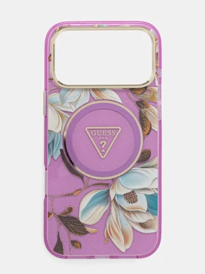 Guess etui na telefon iPhone 17 Pro Max kolor fioletowy GUHMP17XHFLPEDU