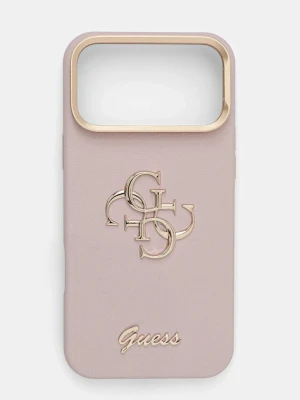 Guess etui na telefon iPhone 17 Pro Max kolor różowy GUHCP17XPCS4GSP