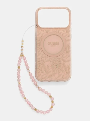 Guess etui na telefon iPhone 17 Pro Max kolor różowy GUHMP17XHCPOFPP