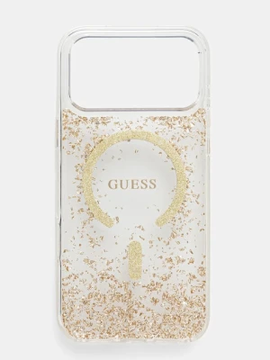 Guess etui na telefon iPhone 17 Pro Max kolor złoty GUHMP17XRGRGED